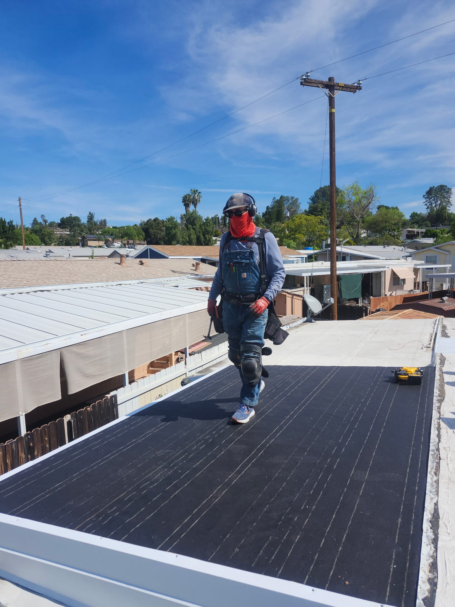 Professional roofing work