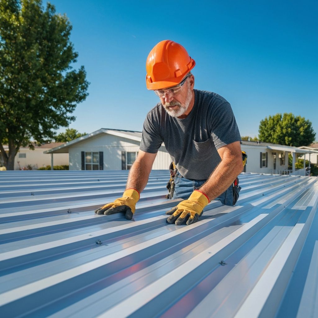 Professional roofing work